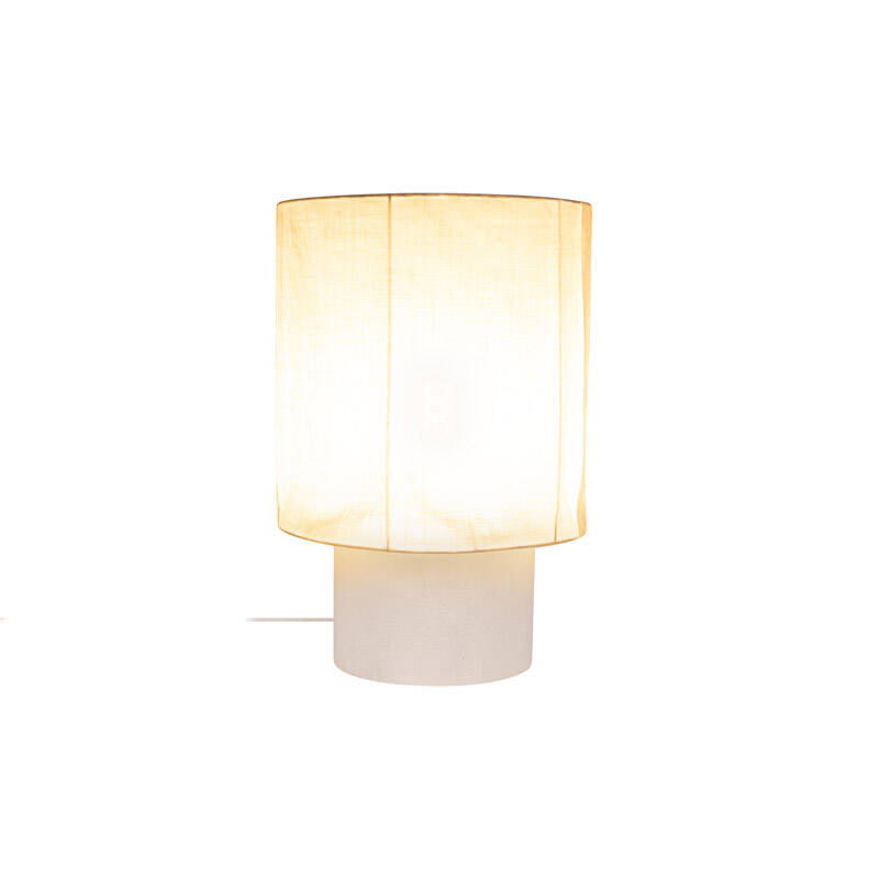Image of Lucide Tissaja Large Linen Table Lamp