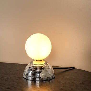 Image of Lucide Glitzer Glass Table Lamp