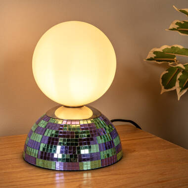 Image of Lucide Glitzer Glass Table Lamp