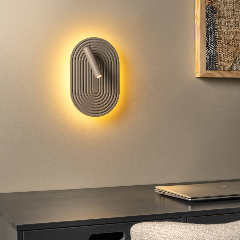 Image of Lucide Carmino LED Wall Light with Reading Light