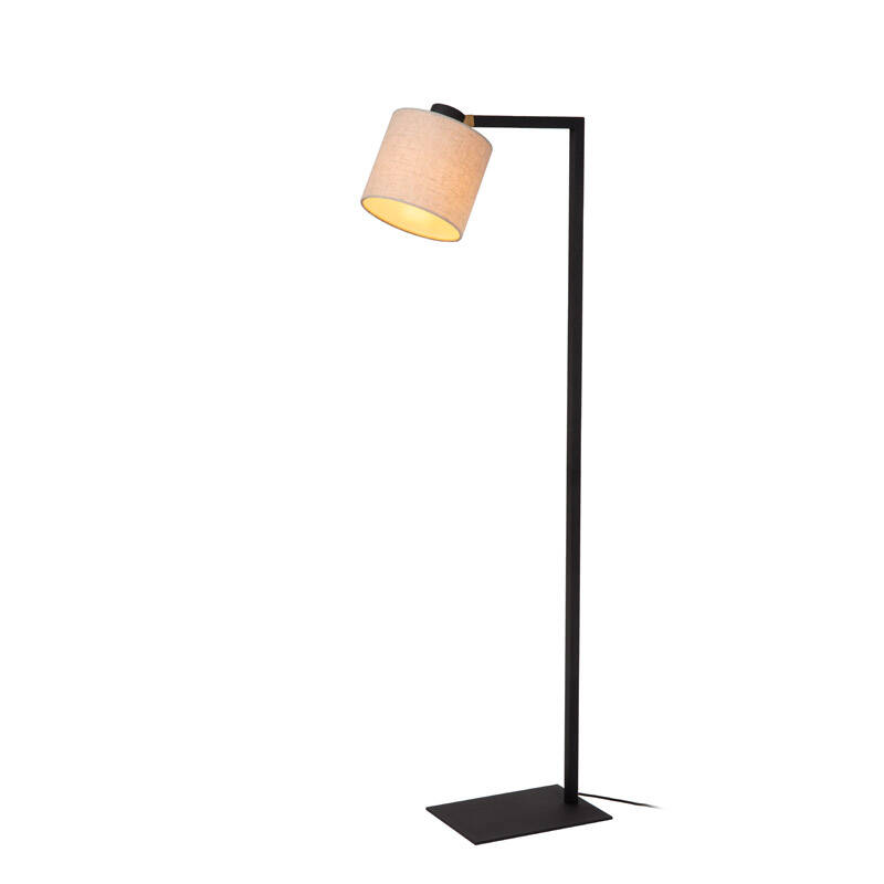 Image of Lucide Lesley Linen Floor Lamp