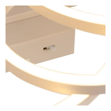 Image of Lucide Nicola Corner CCT LED Flush Ceiling Light