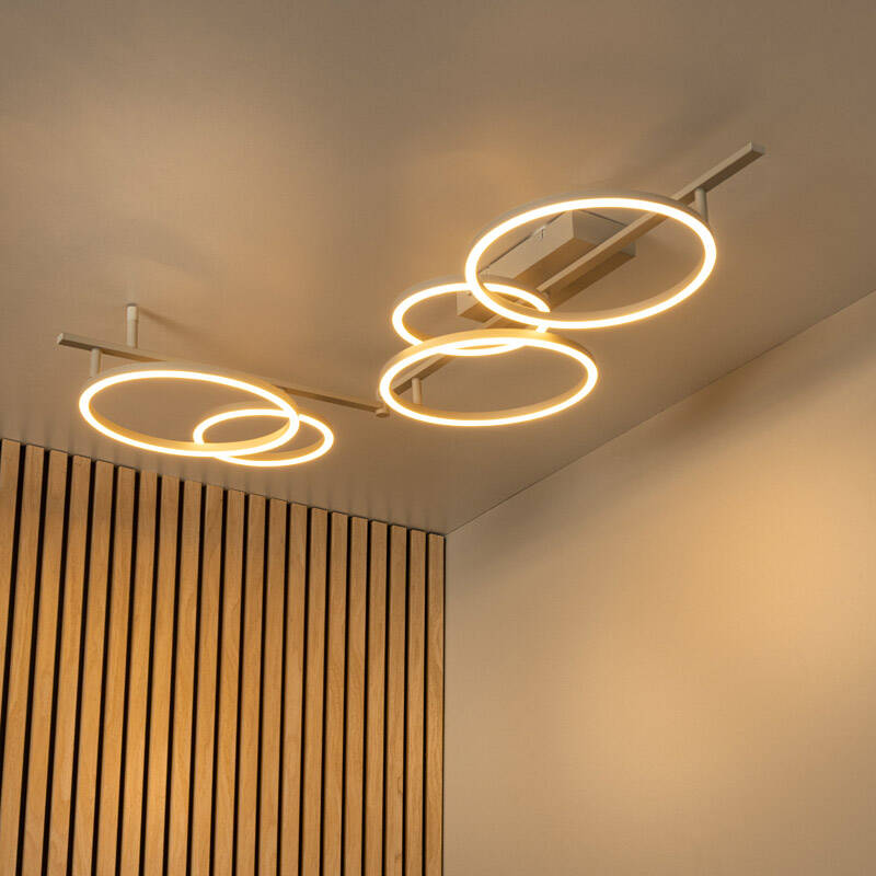Image of Lucide Nicola Corner CCT LED Flush Ceiling Light