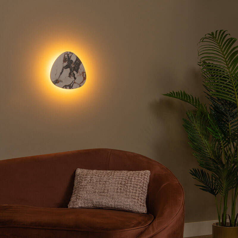 Image of Lucide Kamien 300 LED Ceramic Flush Wall Light