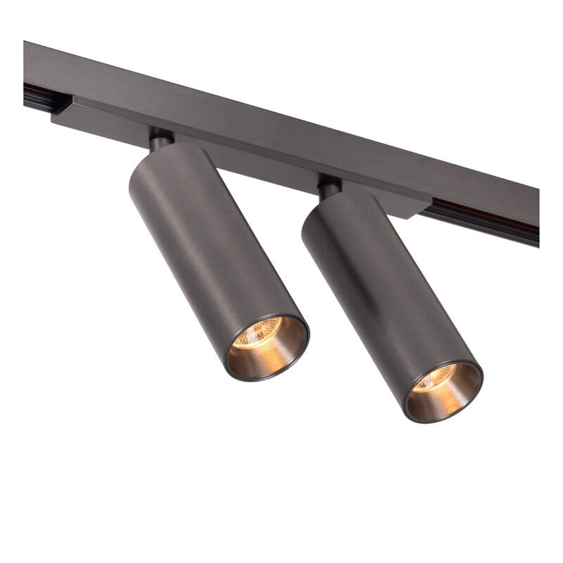 Image of Lucide Linial Bix 1 Circuit 8W Warm White LED Double Track Spotlight