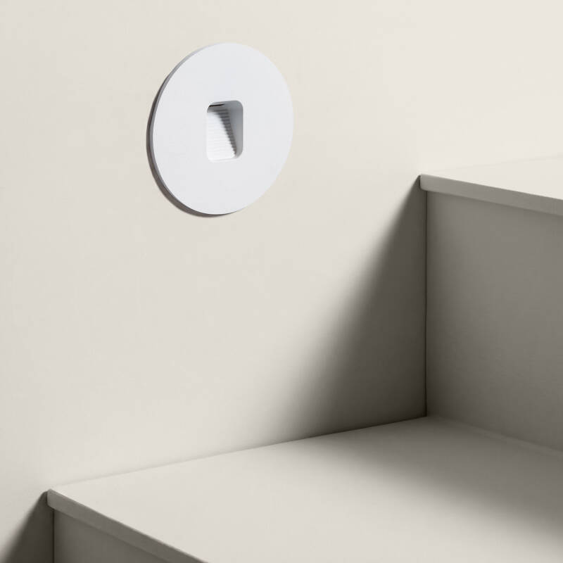 Image of Edit Grasset Round LED Recessed Wall Light