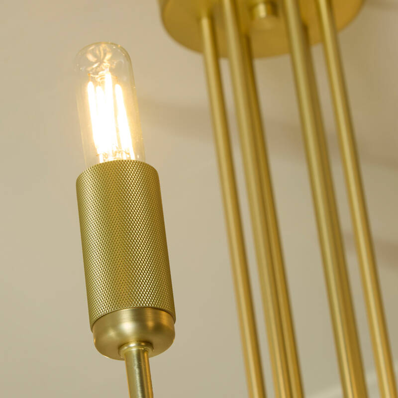 Image of Westport Bridgehampton 6 Light Semi-Flush Chandelier