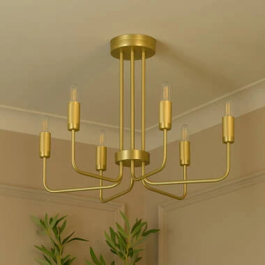 Westport Bridgehampton 6 Light Semi-Flush Chandelier