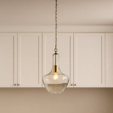 Image of Westport Lexington Glass Ceiling Pendant Light