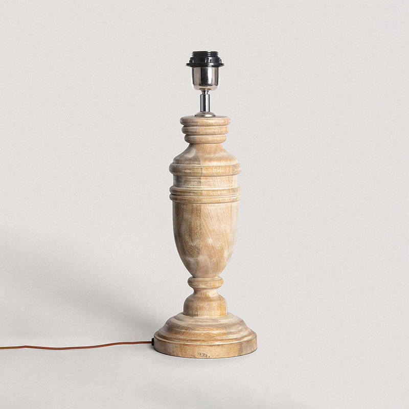 Image of Wisteria Carver Wood Table Lamp
