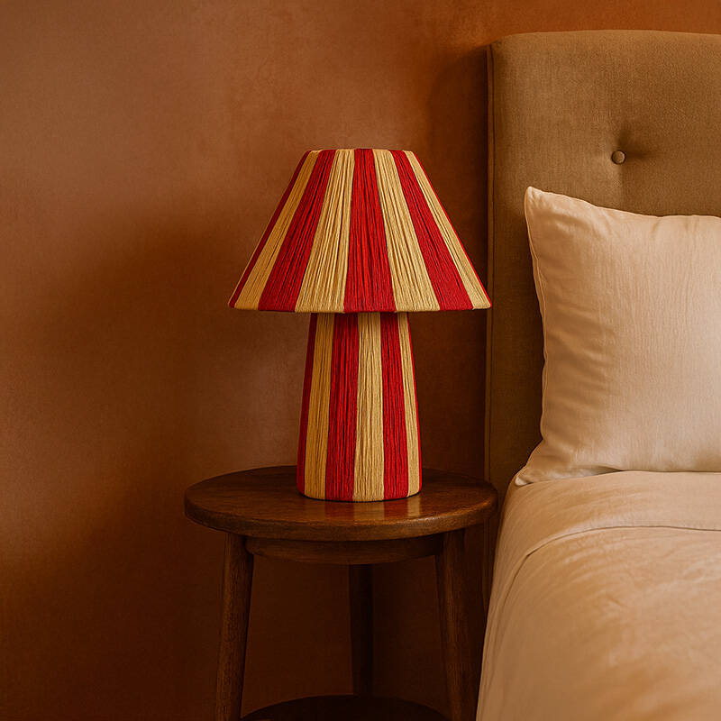 Image of Wisteria Monaco Raffia Paper Table Lamp