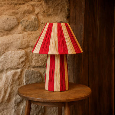 Image of Wisteria Monaco Raffia Paper Table Lamp