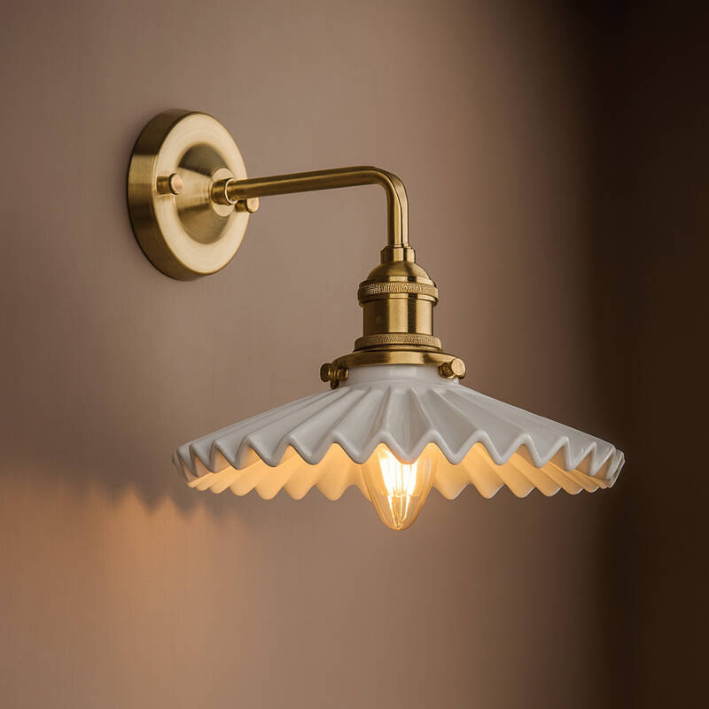 Image of Wisteria Tiffany Ceramic Wall Light