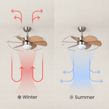 Image of Edit Orion 12W Colour Selectable LED Ceiling Fan 81cm with DC Motor