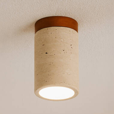 Westport Loft Travertine Stone Ceiling Spotlight