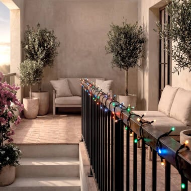 Image of 7M Suri Kentia Colour Changing Solar LED String Lights - 50 Lights