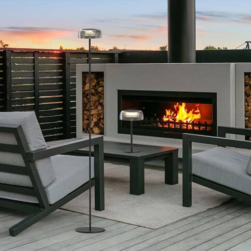 Image of Suri Sundara Solar USB Rechargeable LED Outdoor Floor Lamp