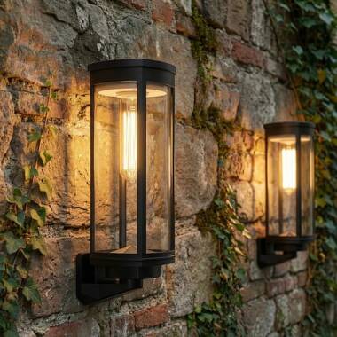 Suri Lavenham Solar LED Wall Light- Pack of 2