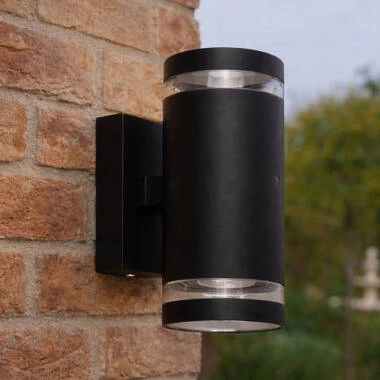 Edit Dez Outdoor Up & Down Wall Light with Dusk to Dawn Sensor