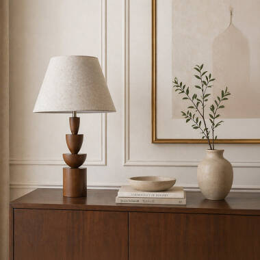 Image of Wisteria Nova Linen Table Lamp