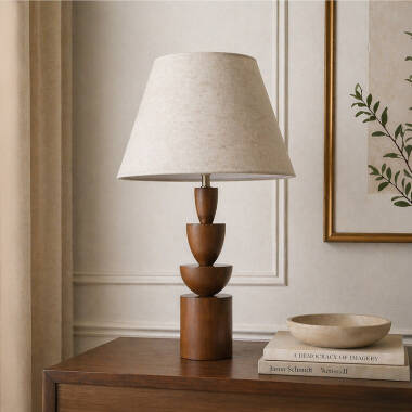 Image of Wisteria Nova Linen Table Lamp