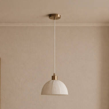 Image of Wisteria Aura Ceramic Ceiling Pendant Light