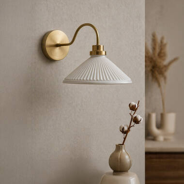 Wisteria Aura Ceramic Wall Light
