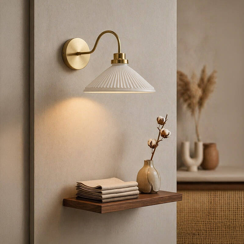 Image of Wisteria Aura Ceramic Wall Light