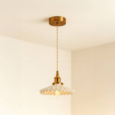 Wisteria Tiffany Ceramic Ceiling Pendant Light