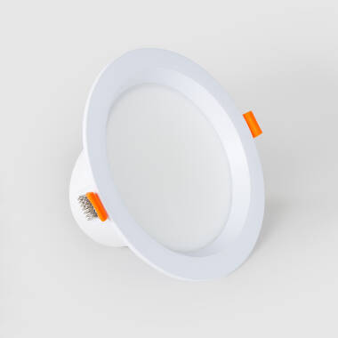 Round 12W Daylight LED Downlight New Lux IP44 Cutout 135mm