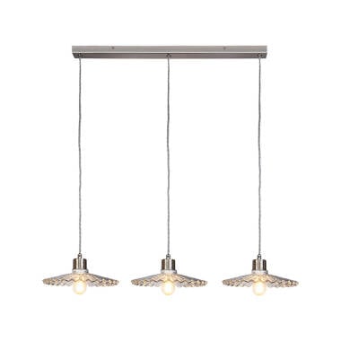 Image of Wisteria Cambridge 3 Light Glass Bar Ceiling Pendant