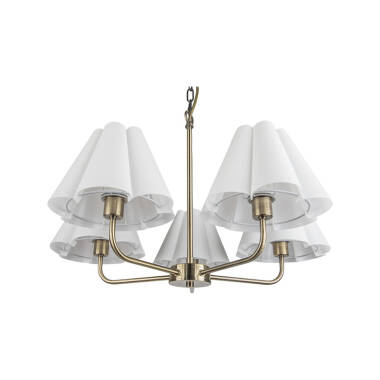 Image of Wisteria Violet  5 Light Multi Arm Ceiling Pendant Light
