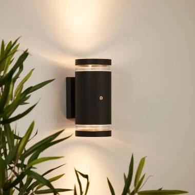 Edit Dez Outdoor Up & Down Wall Light with Dusk to Dawn Sensor