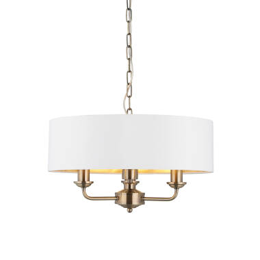 Endon Highclere 3 Arm Ceiling Pendant Light