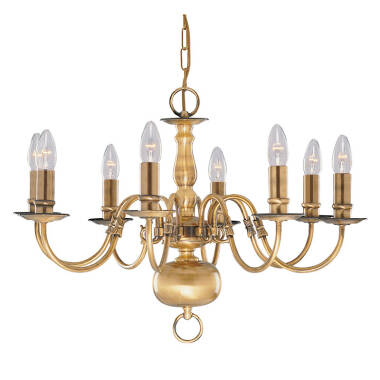 Searchlight Flemish 8 Light Chandelier