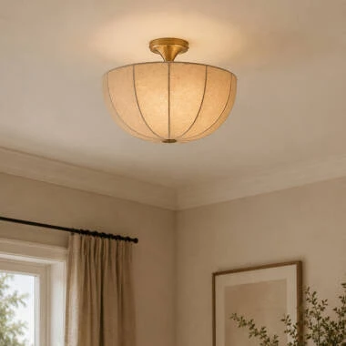 Khudi & Khora Silk Flush Ceiling Light