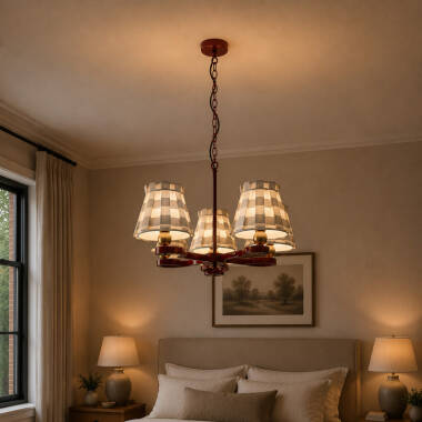 Wisteria Boxie 5 Light Multi Arm Ceiling Pendant Light