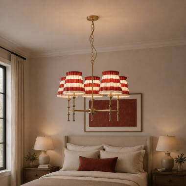 Image of Wisteria Boxie 5 Light Multi Arm Ceiling Pendant Light