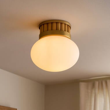 Edit Flor Glass Semi-Flush Ceiling Light