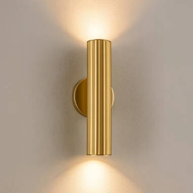 Westport Silk Knurl Ridged 250 Up & Down Wall Light