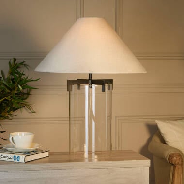 Westport Hampton Tall Glass Table Lamp