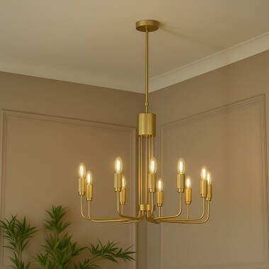 Westport Bridgehampton Knurl 10 Light Chandelier