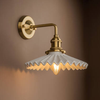 Wisteria Tiffany Ceramic Wall Light