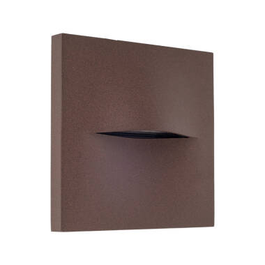 Edit Terra LED Square Outdoor Flush Wall Light