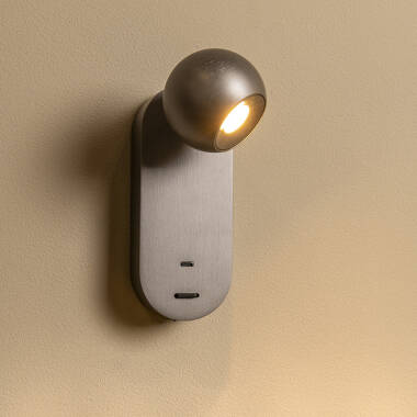 Lucide Montana LED Reading Light with USB Charging Port
