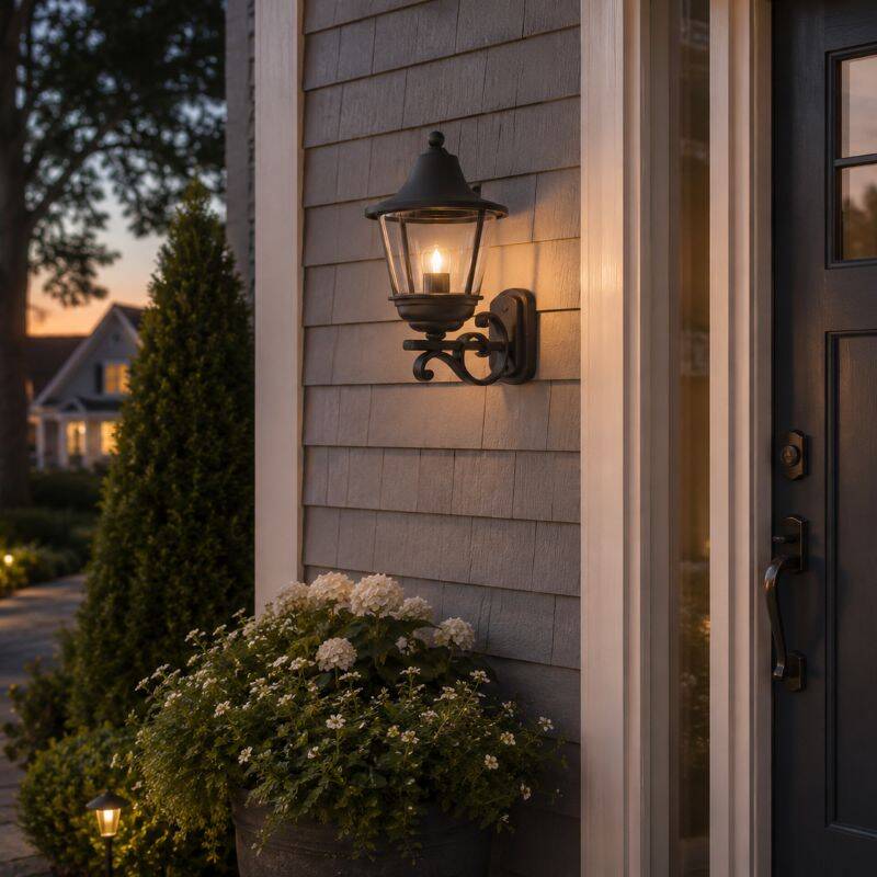 Image of Edit Coastal Dover Outdoor Lantern Wall Light