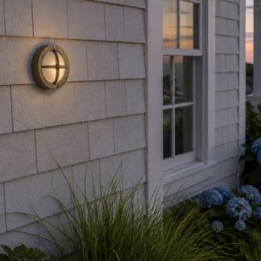 Image of Westport Coastal Eamount Outdoor Flush Wall Light