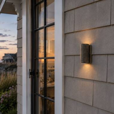 Image of Westport Coastal Combe Outdoor Up & Down Wall Light