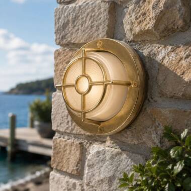 Image of Westport Coastal Staithes Outdoor Flush Wall Light