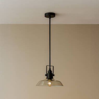 Westport Bay Cross Knurl Glass Ceiling Pendant Light